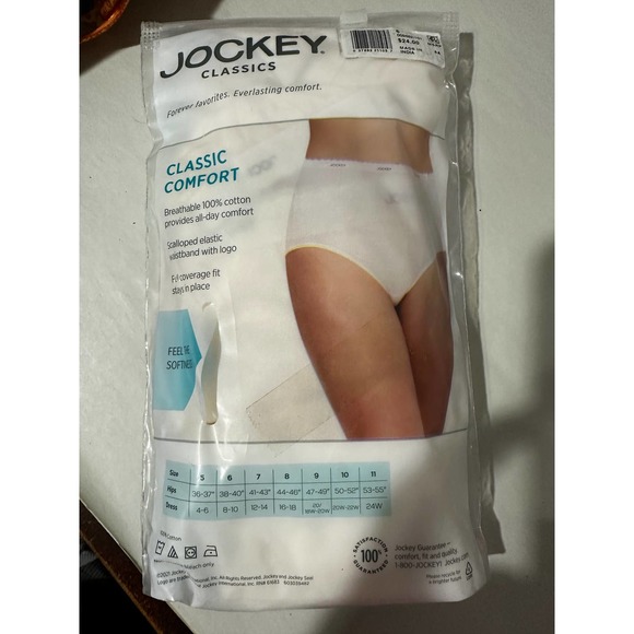 Jockey Classics Classic Comfort 3 Pair Briefs Size 6M - Picture 2 of 2